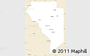 Classic Style Simple Map of Okeechobee County