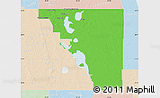 Political Map of Osceola County, lighten