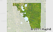 Satellite Map of Osceola County, lighten