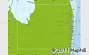 Physical Map of Palm Beach County