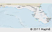 Classic Style Panoramic Map of Florida