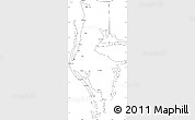 Blank Simple Map of Pinellas County