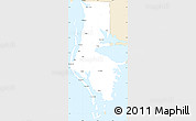 Classic Style Simple Map of Pinellas County