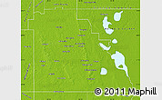 Physical Map of Polk County