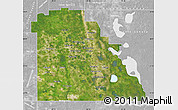 Satellite Map of Polk County, lighten, desaturated