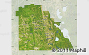 Satellite Map of Polk County, lighten