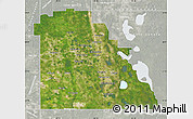 Satellite Map of Polk County, lighten, semi-desaturated