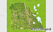 Satellite Map of Polk County, physical outside