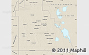 Shaded Relief Map of Polk County