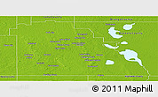 Physical Panoramic Map of Polk County