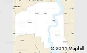 Classic Style Simple Map of Putnam County