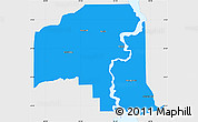 Political Simple Map of Putnam County, single color outside
