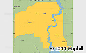 Savanna Style Simple Map of Putnam County