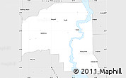 Silver Style Simple Map of Putnam County