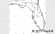 Blank Simple Map of Florida