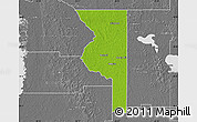 Physical Map of Sumter County, desaturated