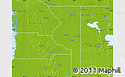 Physical Map of Sumter County