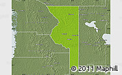 Physical Map of Sumter County, semi-desaturated