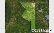 Satellite Map of Sumter County, darken