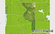 Satellite Map of Sumter County, physical outside