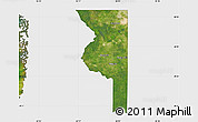 Satellite Map of Sumter County, single color outside