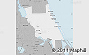 Gray Map of Volusia County