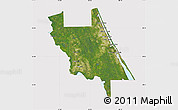 Satellite Map of Volusia County, cropped outside
