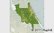 Satellite Map of Volusia County, lighten