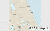 Shaded Relief Map of Volusia County