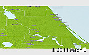 Physical Panoramic Map of Volusia County