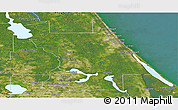 Satellite Panoramic Map of Volusia County
