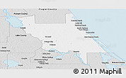 Silver Style Panoramic Map of Volusia County