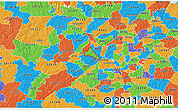 Political 3D Map of ZIP code 30082