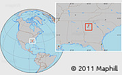 Gray Location Map of ZIP code 30083
