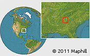 Satellite Location Map of ZIP code 30083
