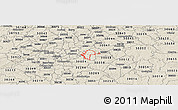 Shaded Relief Panoramic Map of ZIP code 30083