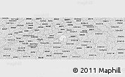 Silver Style Panoramic Map of ZIP code 30083