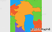 Political Simple Map of ZIP code 30083