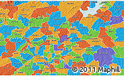 Political 3D Map of ZIP code 30092