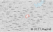 Silver Style 3D Map of ZIP code 30092
