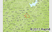Physical Map of ZIP code 30096