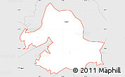 Silver Style Simple Map of ZIP code 30096