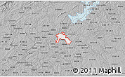 Gray 3D Map of ZIP code 30097
