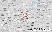 Silver Style 3D Map of ZIP code 30097