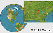 Satellite Location Map of ZIP code 30097