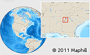 Shaded Relief Location Map of ZIP code 30097