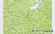 Physical Map of ZIP code 30097