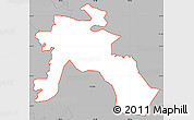 Gray Simple Map of ZIP code 30097
