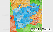 Political Shades 3D Map of ZIP codes starting with 301