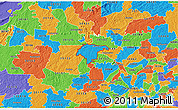 Political 3D Map of ZIP code 30101